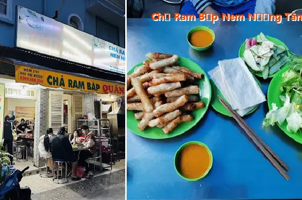 Tan Long Grilled Pork Sausage and Corn Spring Rolls