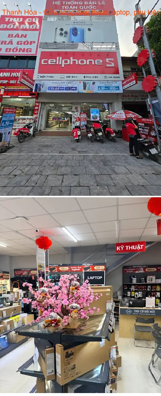 CellphoneS Thanh Hoa - Store selling genuine phones, laptops, and accessories.